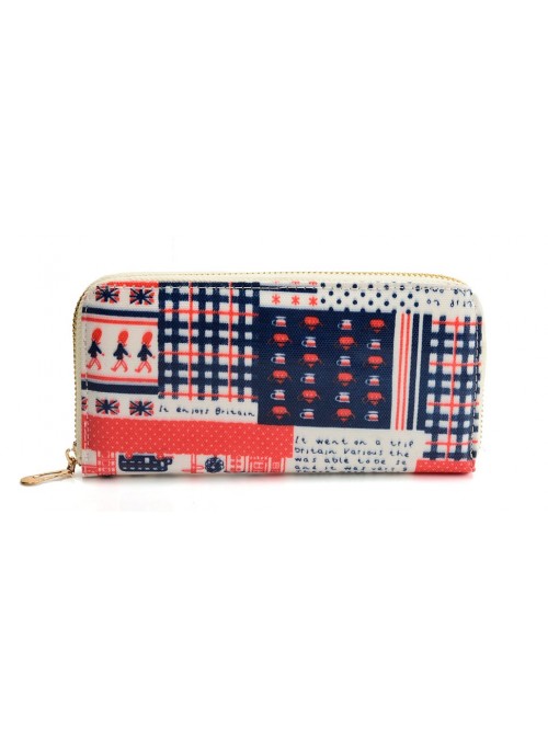 Long purse with printed design