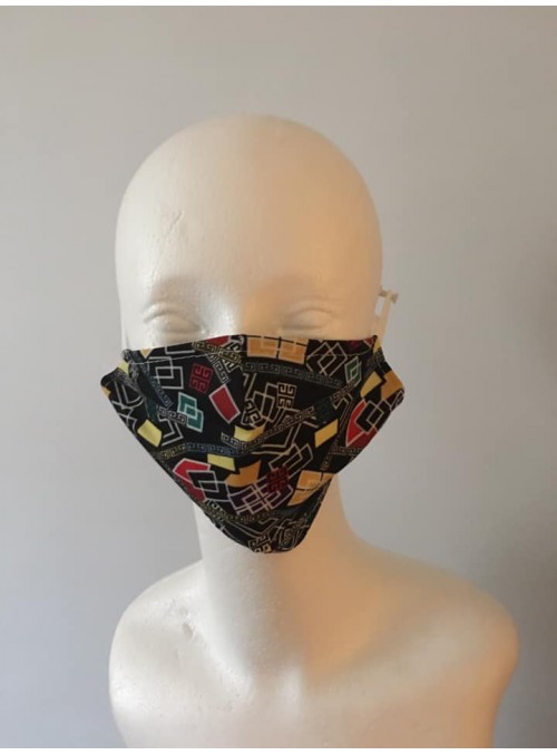 Abstract Geo Cotton Face Mask