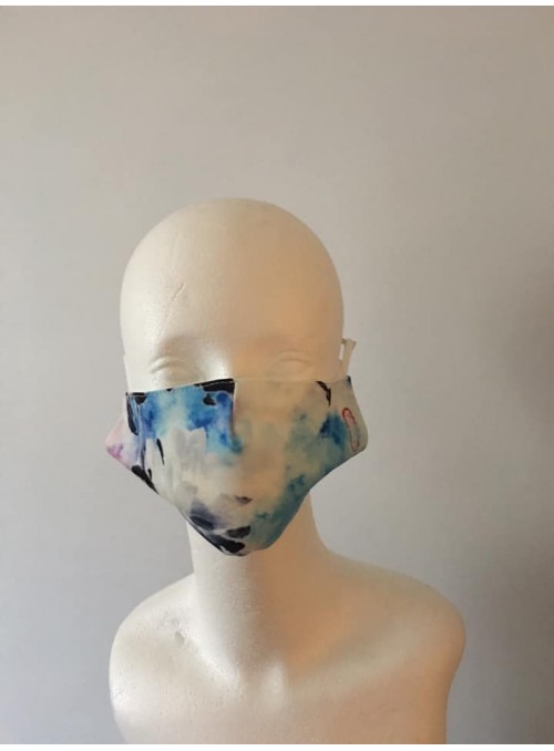 Multi Colour  Tie Dye Cotton Face Mask