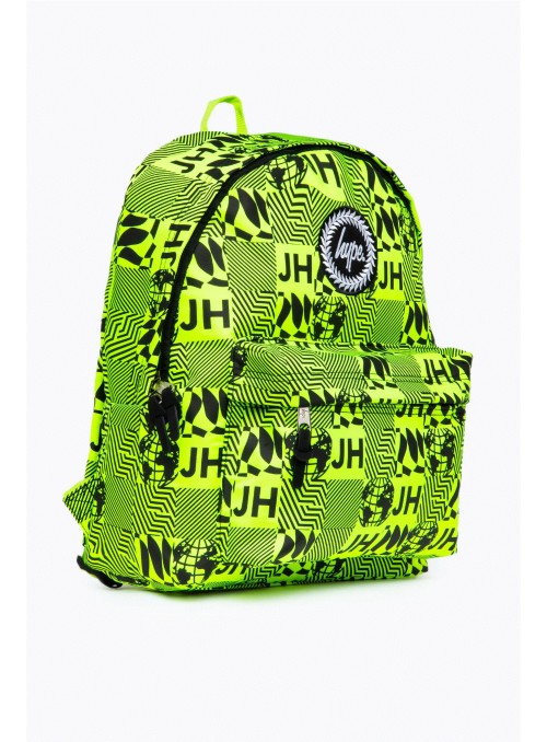 Hype Neon Repeat Square Backpack