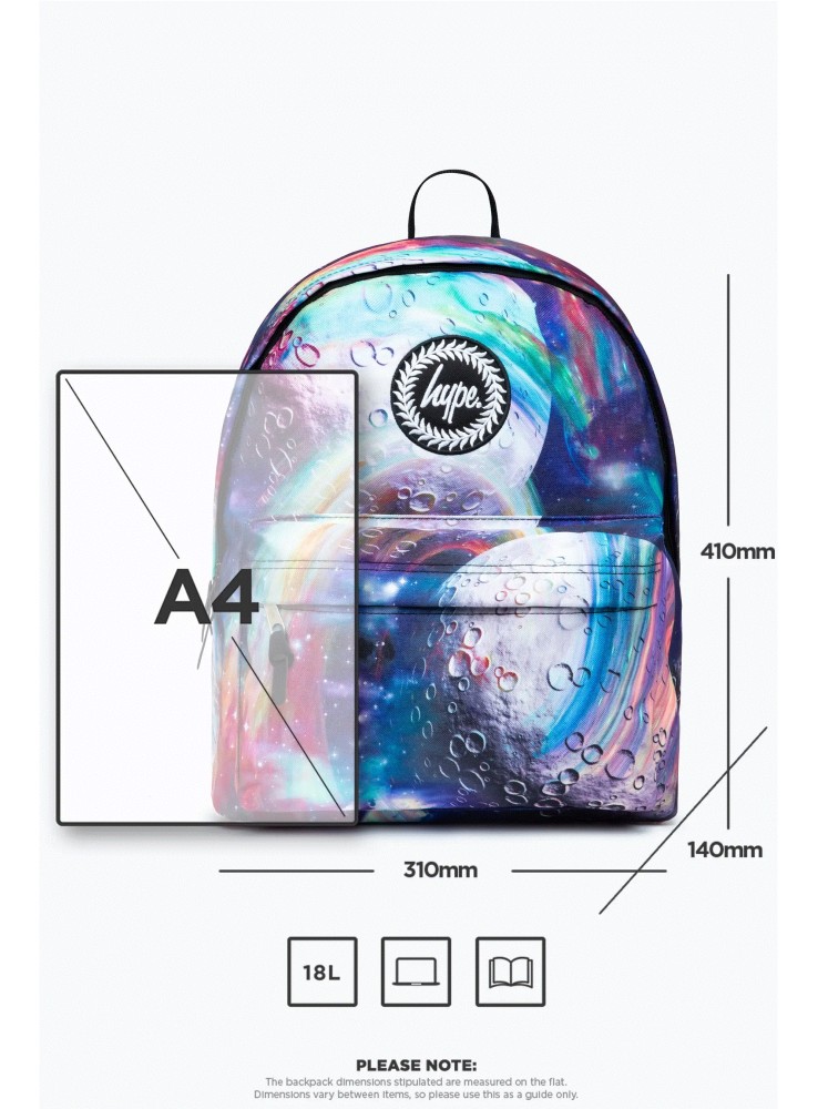 Hype rainbow space backpack store
