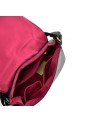 Solid Colour PU Leather Saddle Bag