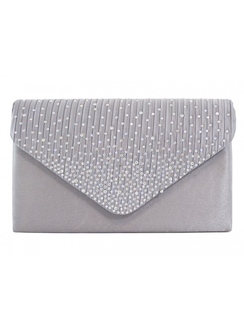 Envelope style Clutch Bag (Silver)